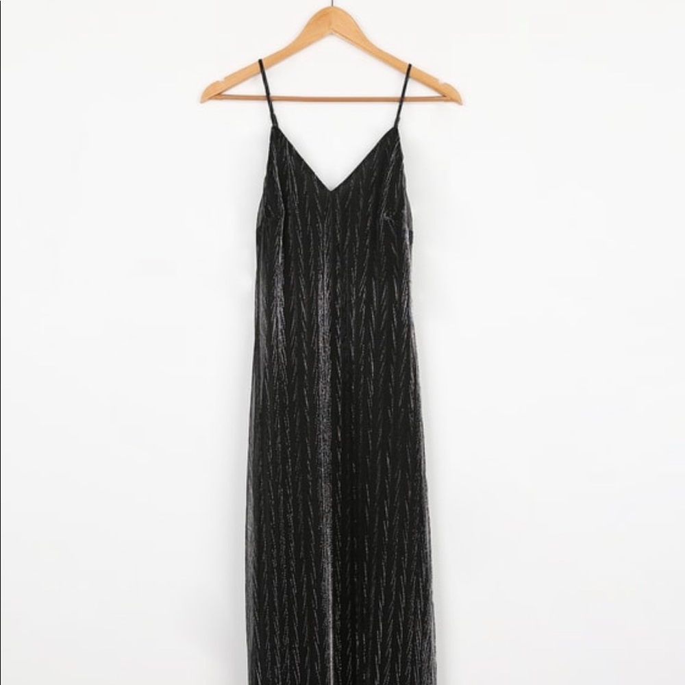 Black Sparkly Maxi Dress